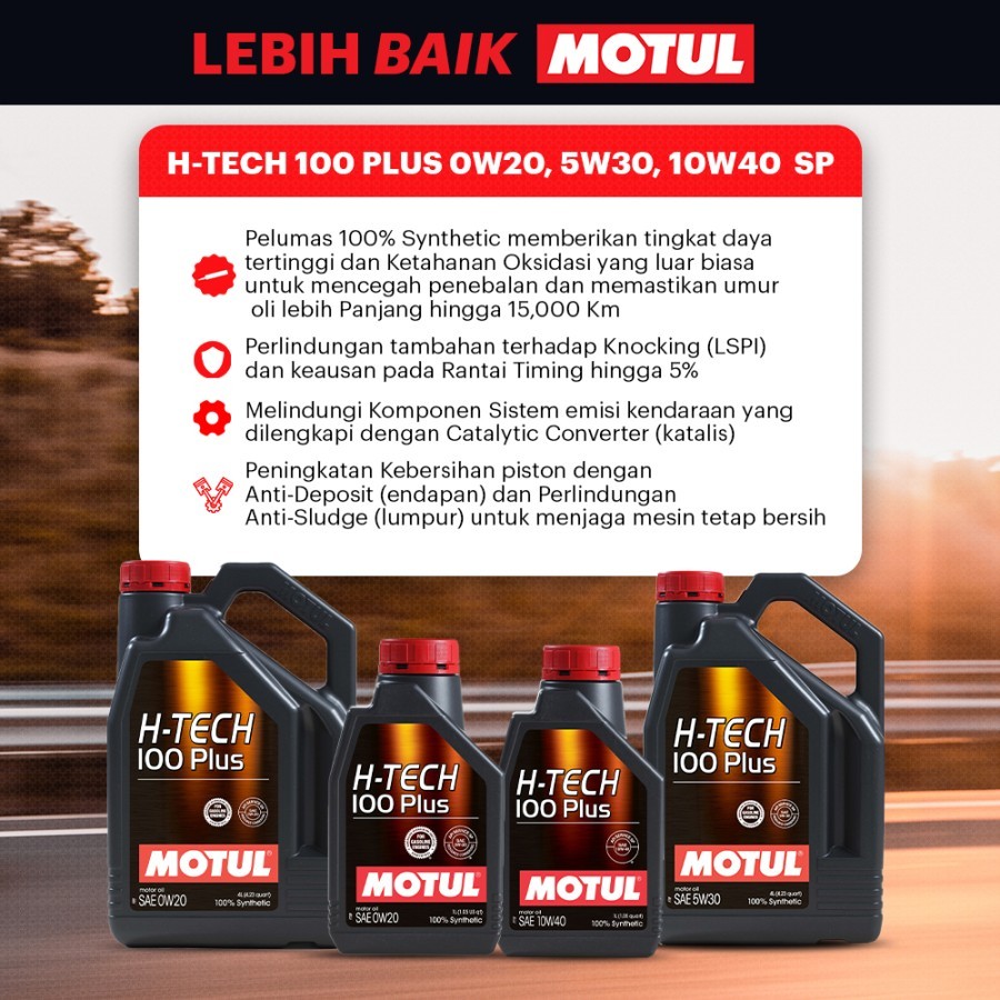 Jual Oli Mobil Motul H-TECH 100 PLUS 0W20 SQ 4L Galon (Dijamin Ori