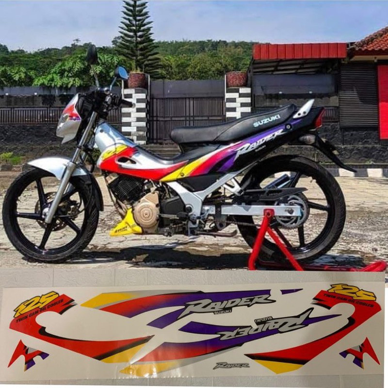 Jual sticker striping Suzuki Raider 125 bisa request | Shopee Indonesia