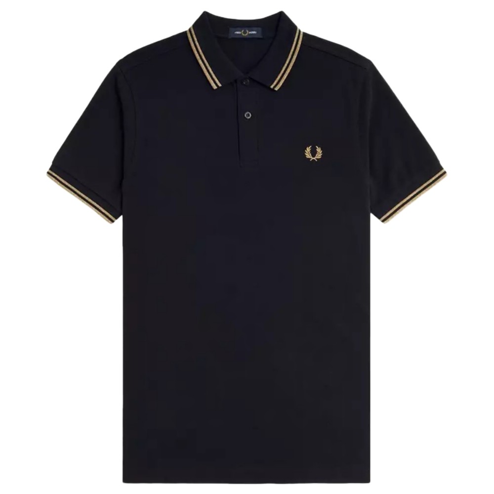 Jual Fred Perry Yellow Tipped Black Polo / Kaos Polo Branded Original ...
