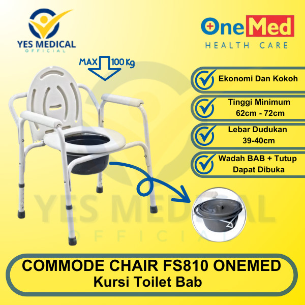 Jual Kursi BAB Commode Chair FS810 OneMed | Shopee Indonesia