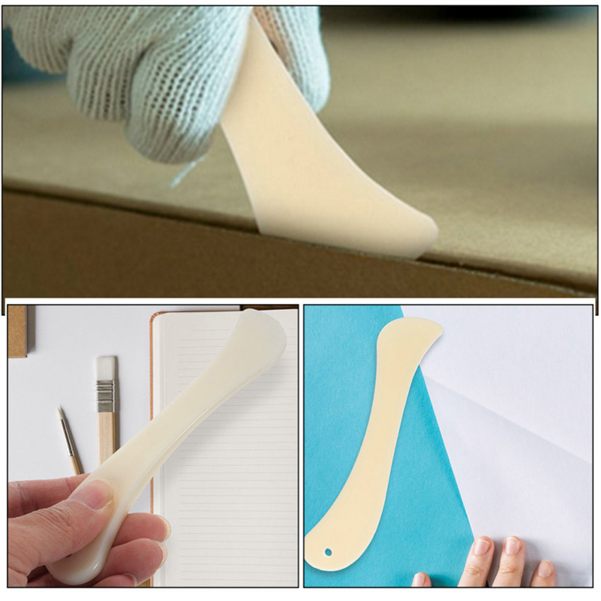 Jual 2pcs/Set Natural Bone Folder Bone Imitation Folder Creasing Tool ...