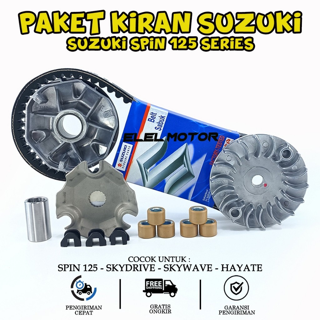 Jual Paket kirian rumah roller vanbelt v belt Suzuki Skywave Skydrive ...