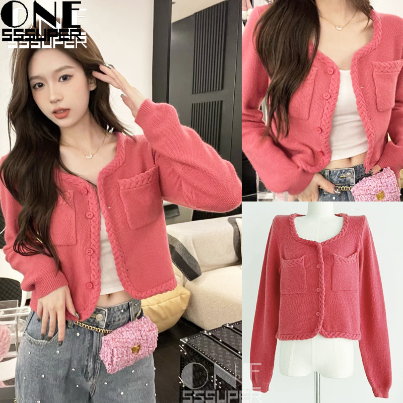 Jual Sweater Rajutan Merah Muda Wanita sweter rajutan Mahua Sweater ...