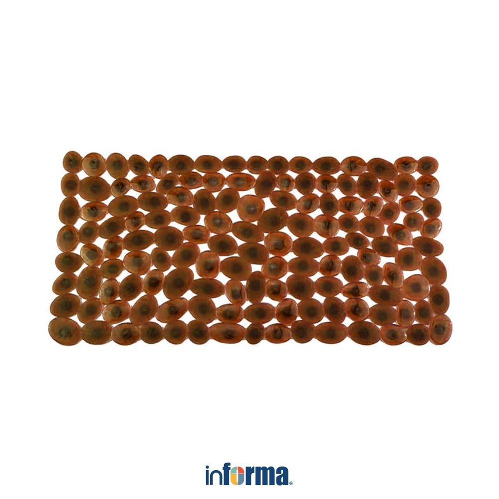 Jual Informa 39x69 cm Keset Kamar Mandi Pvc Stone - Cokelat Bathmat ...