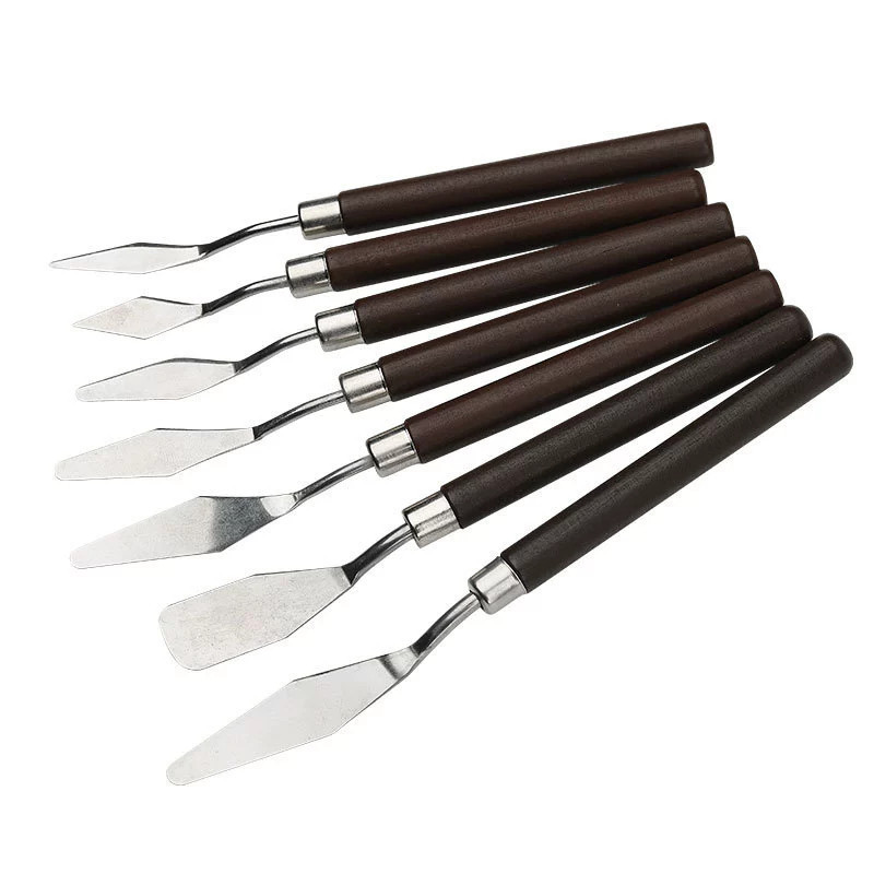 Jual 7pcs Pisau Palet Pallete Lukis Scraper Spatula Dekorasi Kue ...