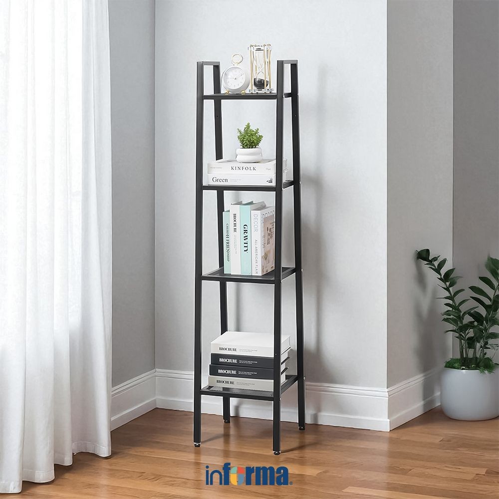 Jual Informa Livie Rak Besi 4 Tingkat - Hitam Storage Rack Metal Tempat ...