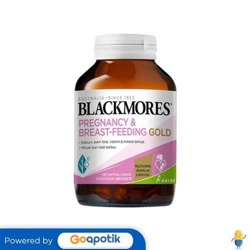 Jual Blackmores Pregnancy & Breastfeeding Gold Botol 120 Kapsul ...