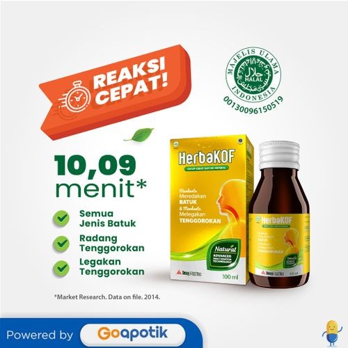 Jual Herbakof Sirup Ml Obat Batuk Herbal Shopee Indonesia