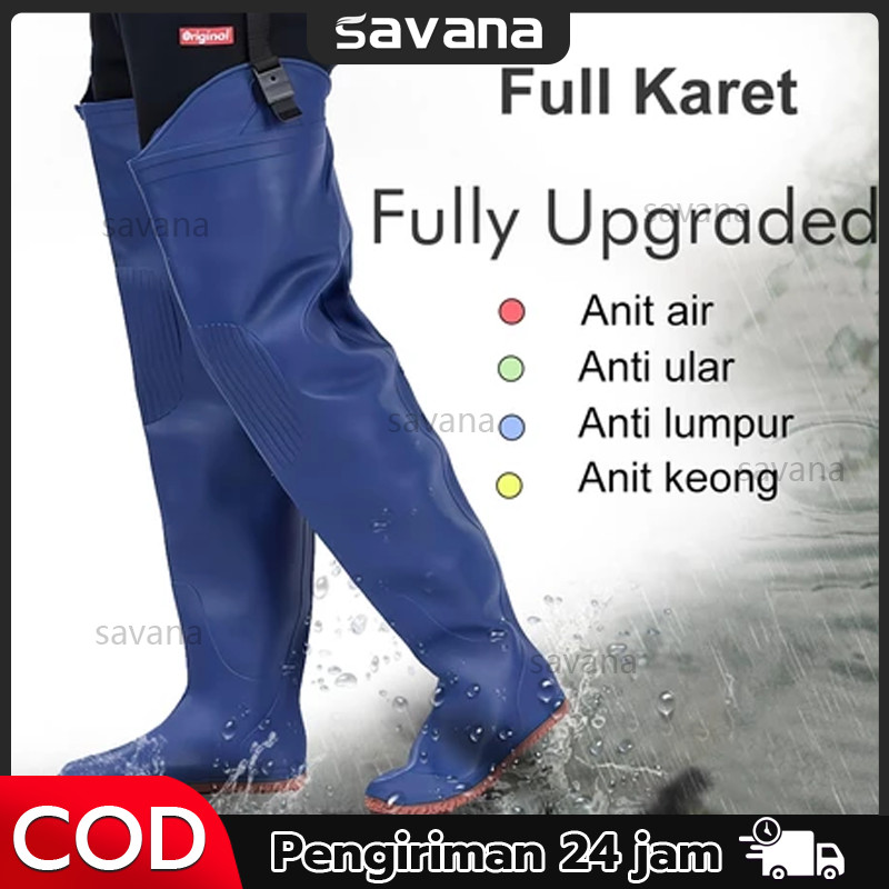Jual Sepatu pancing sawah tahan air luar ruangan petani paha panjang ...