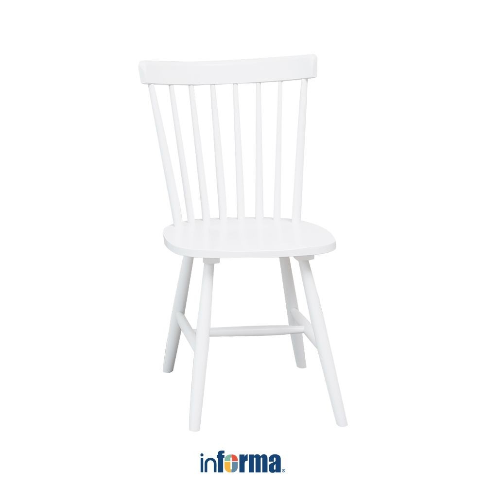 Jual Informa Yurina Kursi Makan Kayu - Putih Dining Chair Tempat Ruang ...