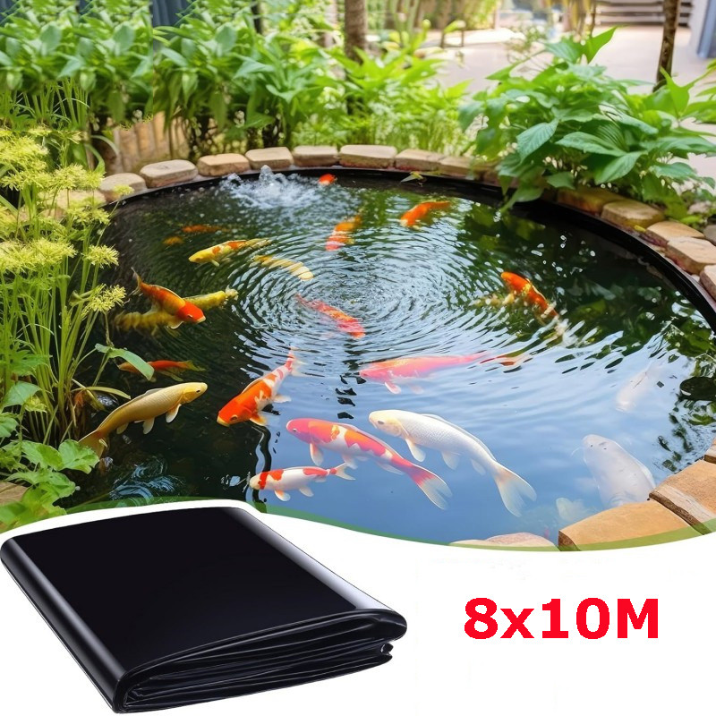 Jual 8*10m large Fish Pond Liner Garden Pools Reinforced HDPE Heavy ...