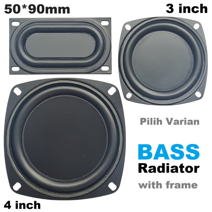 PASSIVE RADIATOR DIY Speaker Pasif Rakitan SubWoofer Low Bass BOOM BOX  inch by Blezzy store