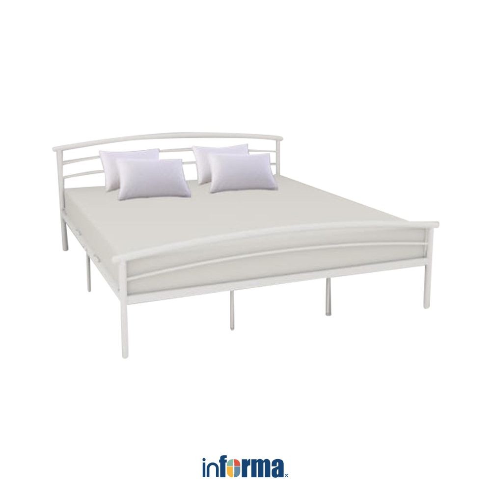 Jual Informa Wilona Tempat Tidur Metal 160x200 cm - Putih Ranjang Dipan ...