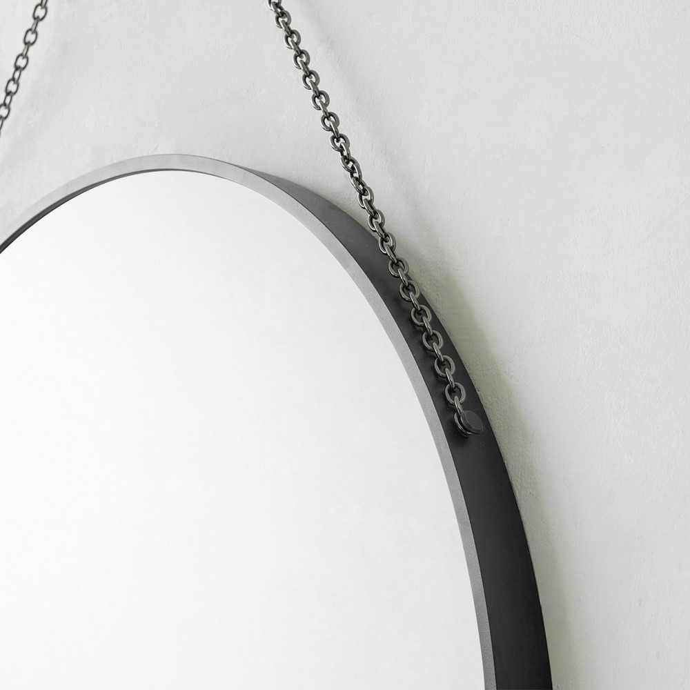 Jual Informa 60 cm Cermin Dinding Round U28 - Hitam Wall Mirror Kaca ...