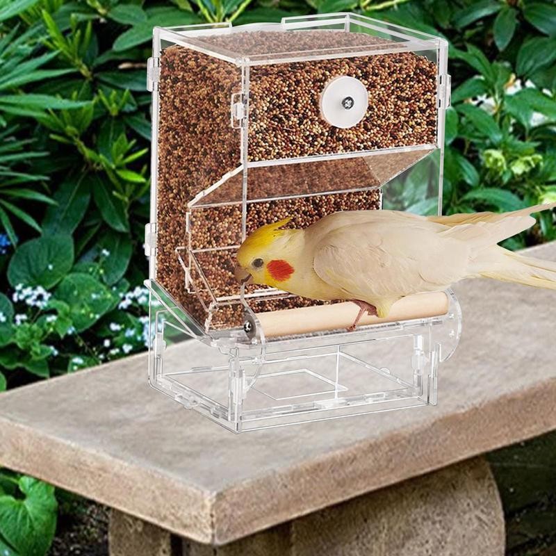 Jual Automatic Parrot Feeder For Cage Cage Automatic Food Feeder Bird ...