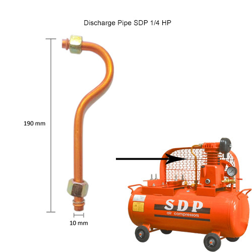 Jual Discharge Pipe B Pipa Tanda Tanya Kompresor Angin SDP 1/4 Hp ...