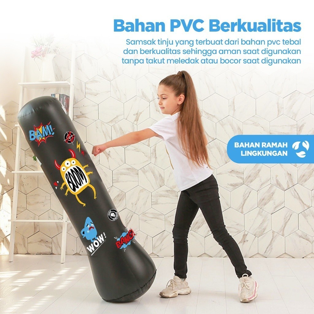Jual Standing Boxing Ball Samsak Tinju Anak Inflatable Standing Boxing ...