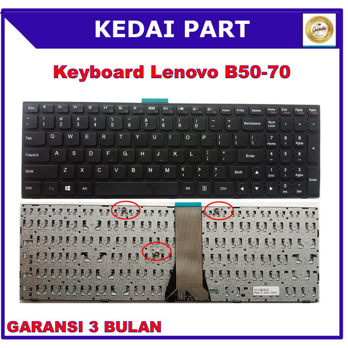 Jual Keyboard Lenovo Ideapad B50-70 B40-80 B50-30 G40 G40-75 B50 G50 ...