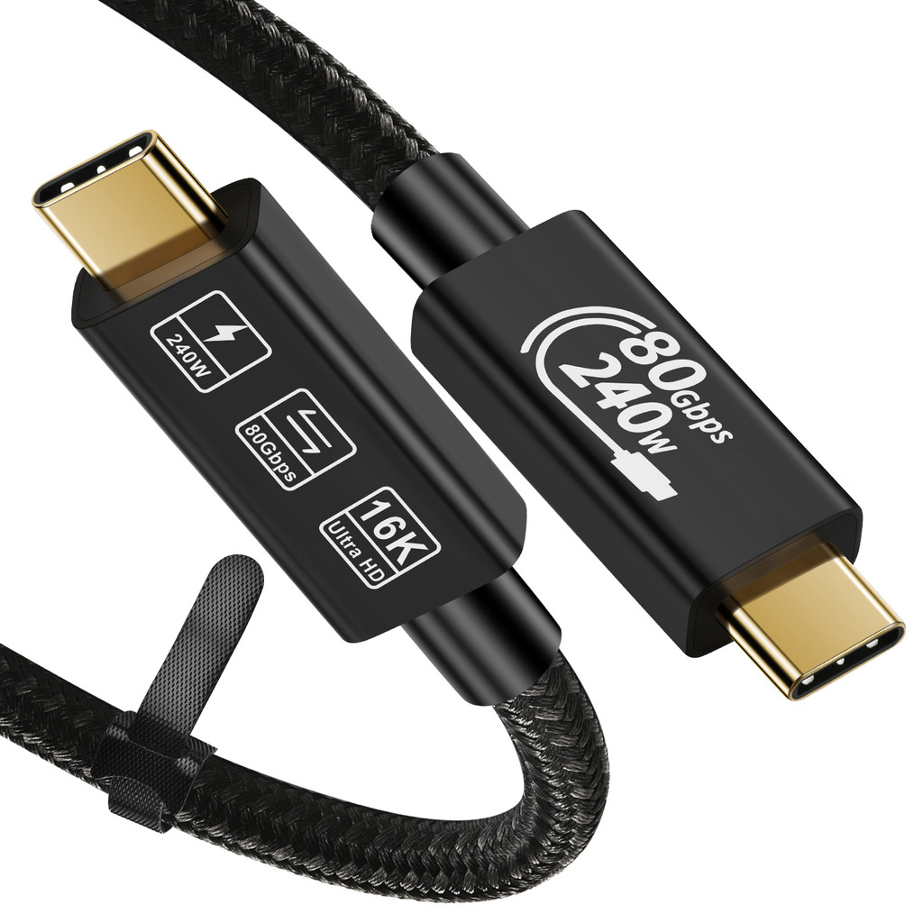 Jual CableDeconn USB 5 Thunderbolt 5 80Gbps TB5 Cable 120Gbps USB5 ...