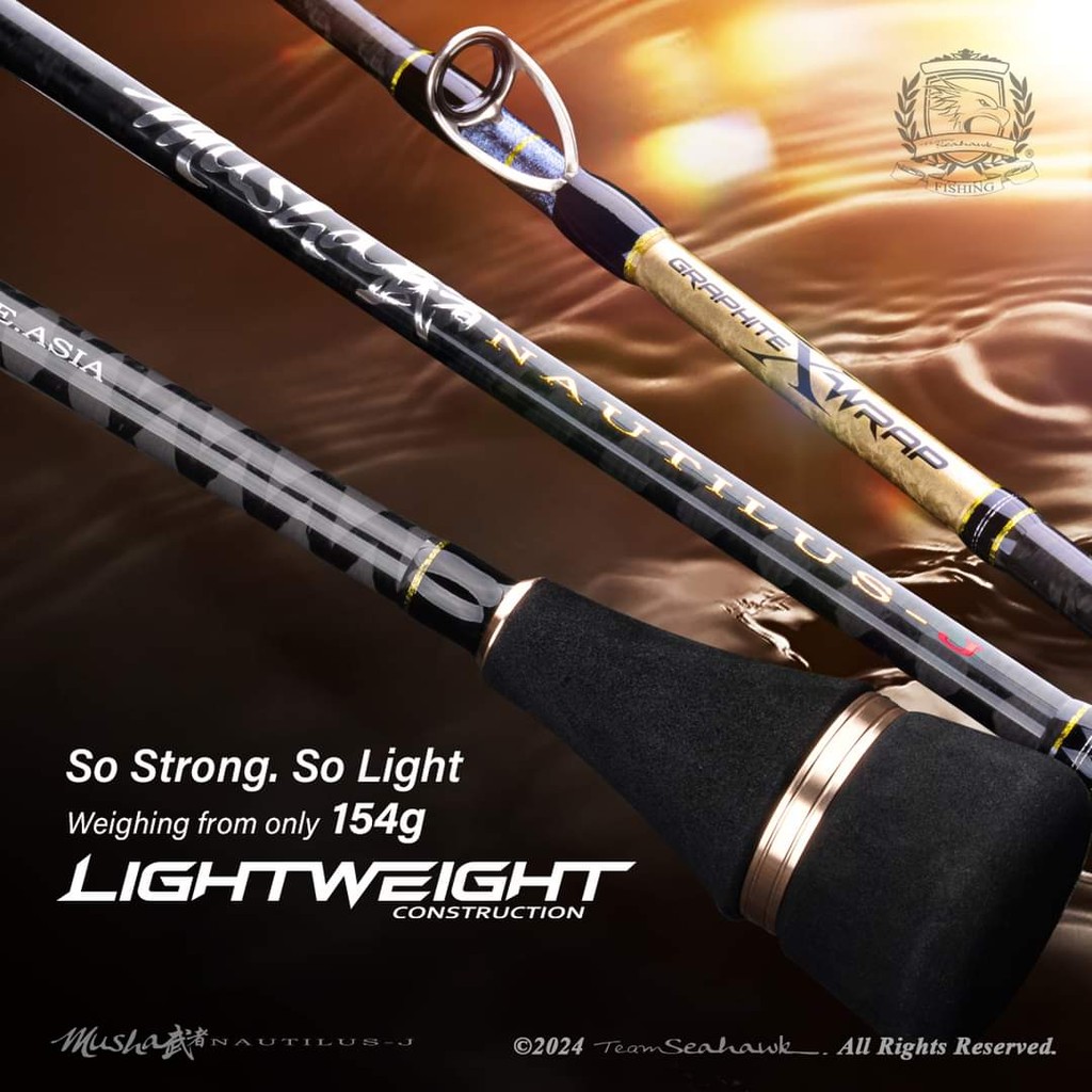 Jual SEAHAWK Joran Jigging OverHead Musha Nautilus-J - Fishing Rod ...