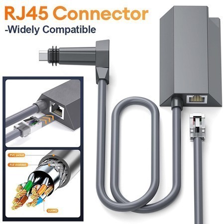 Jual Original 100% Adaptor Ethernet Lan RJ45 Adapter Lan Starlink V2 ...
