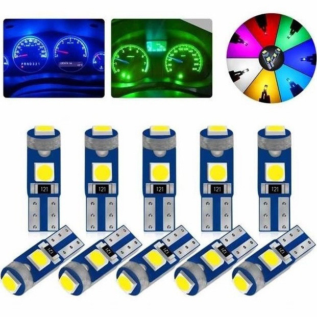 Jual LAMPU LED SPEEDOMETER INDIKATOR T5 3 MATA SMD 12 VOLT MOTOR MOBIL ...
