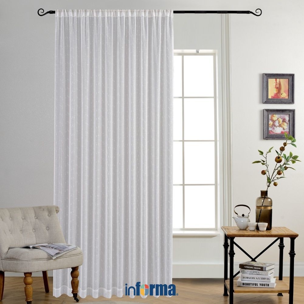 Jual Informa 280X250 cm Tirai Vitrase Snowy - Putih Gorden Vitrase ...