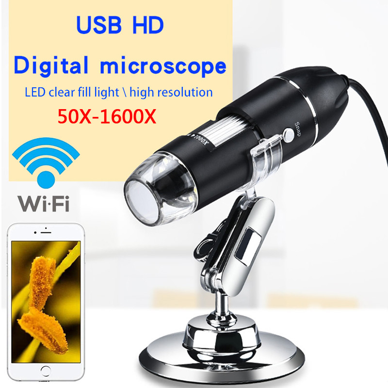 Jual Adjustable 1600X 2MP 8 LED Digital Microscope Handheld Portable ...