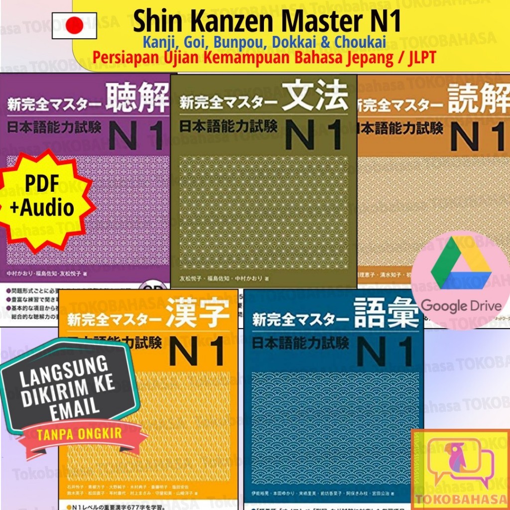 Jual [File] Shin Kanzen Master N1 - Kanji Goi Bunpou Dokkai Choukai ...