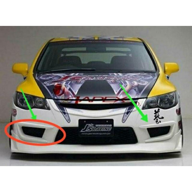 Jual Air Intake Duck Civic Fd Body Kit Grade-A Lentur-Tebal-Kuat ...