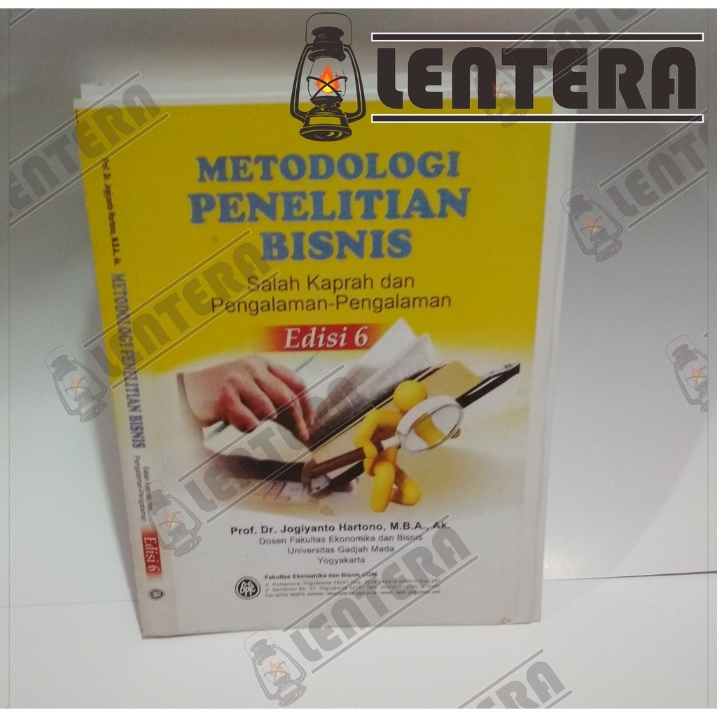 Jual Metodologi Penelitian Bisnis edisi 6 - Jogiyanto Hartono | Shopee ...