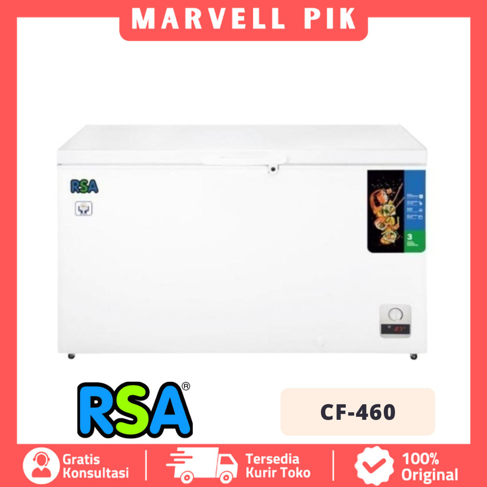 Jual CHEST FREEZER RSA CF-460 FREEZER RUMAHAN ORIGINAL GARANSI RESMI ...