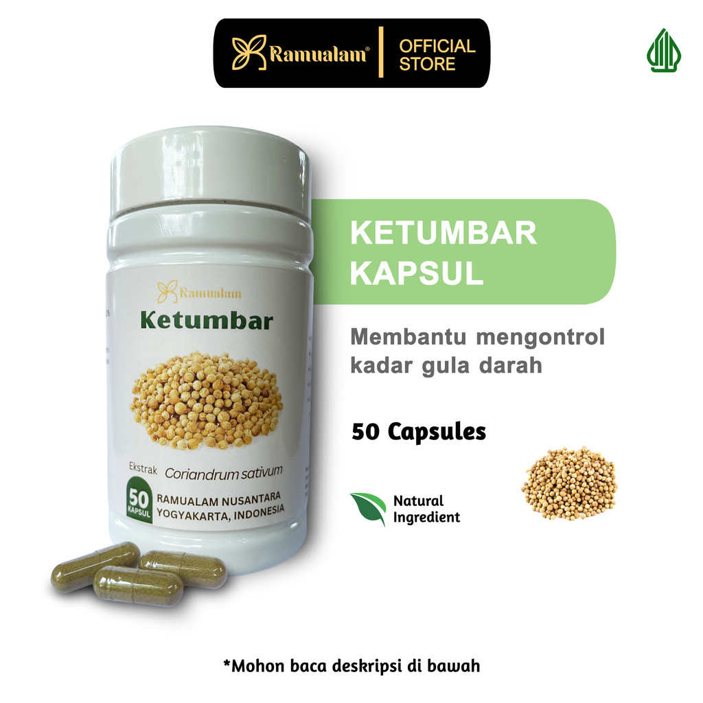 Jual Ramualam Kapsul Ketumbar 50 Kapsul - Obat jantung koroner stroke ...