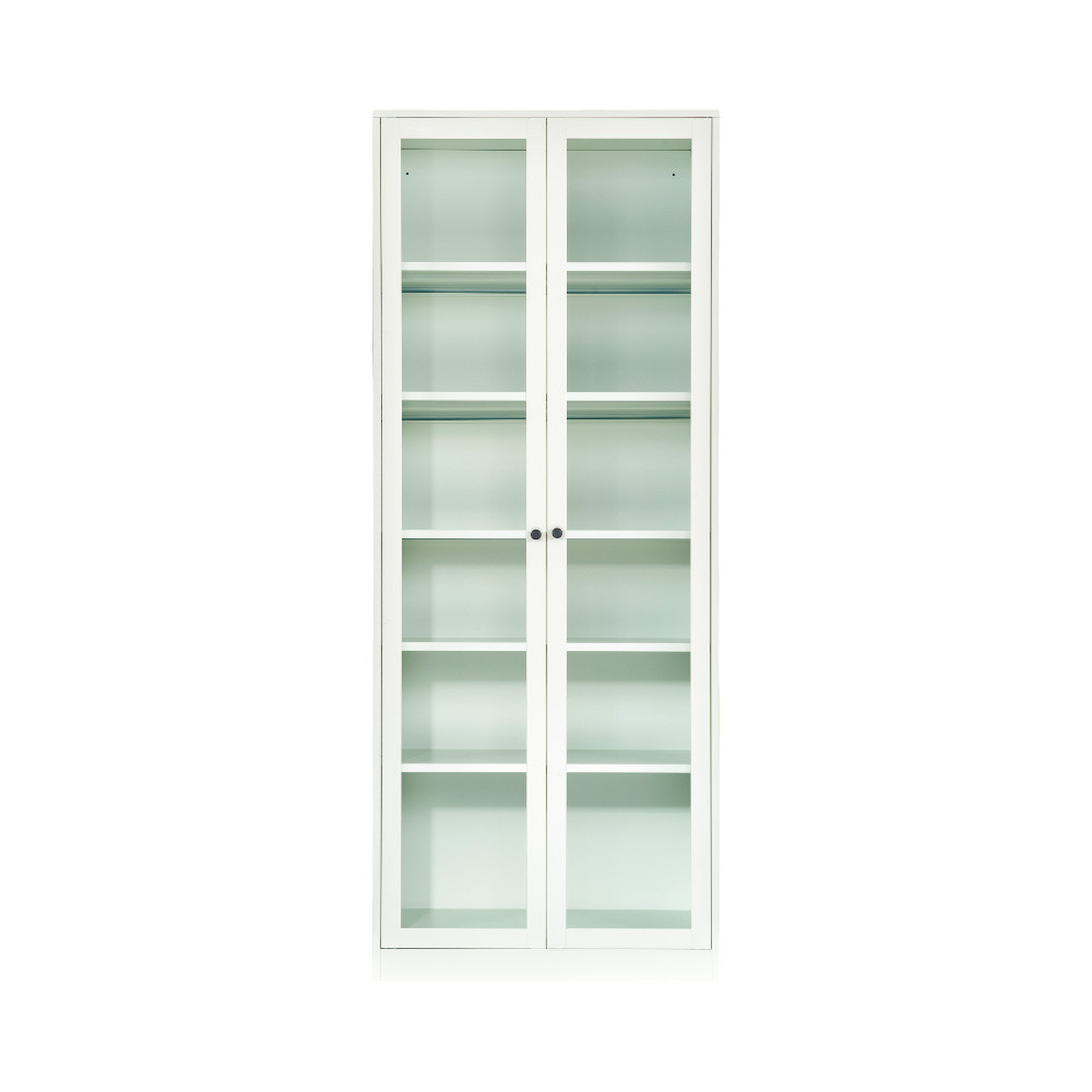 Jual Informa Logan Rak Buku Pintu Kaca - Putih Bookshelf Books Storage ...