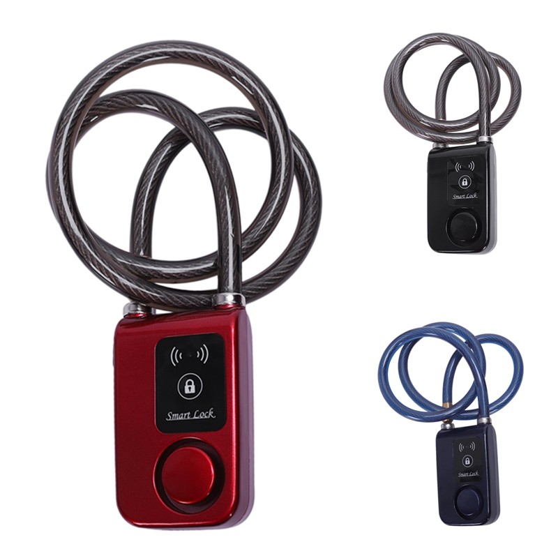 Bluetooth Bicycle Lock Anti-Alarm 110dB Lock, Y797G Waterproof Bluetooth Bicycle Chain Smart Lock Anti-Flight Control