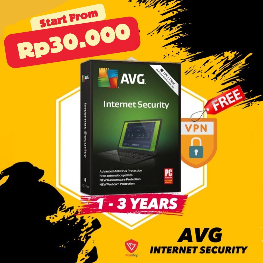 Jual AVG Internet Security Latest Version ORIGINAL Antivirus | Shopee ...