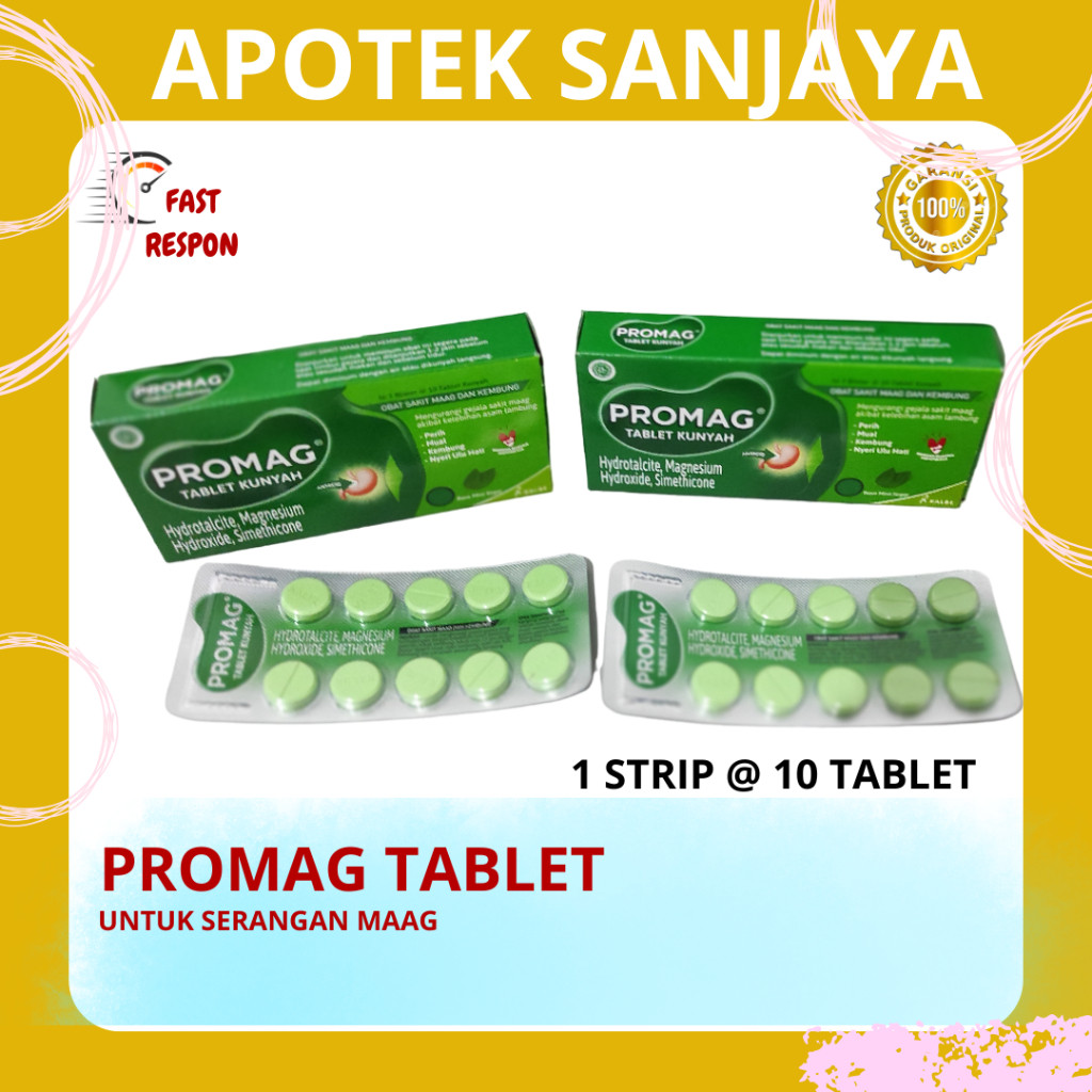 Jual PROMAG TABLET / ISI 10 TABLET / OBAT MAG | Shopee Indonesia