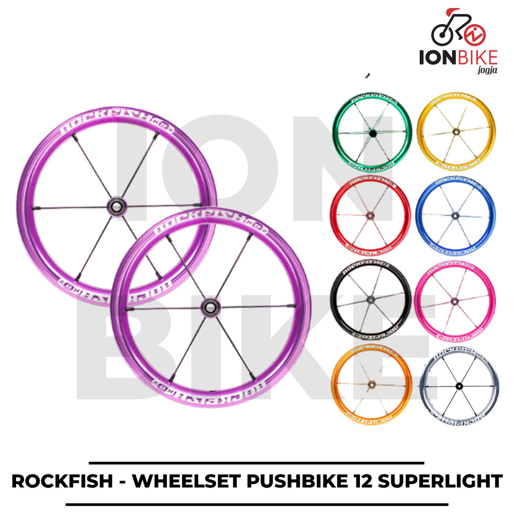 Jual Wheelset Pushbike Rockfish K02 Superlight Wheel Set Push Bike