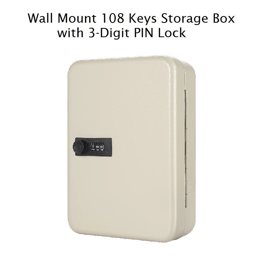 Jual GROSIRUNIK99 Wall Mount Safe Cabinet Box Code Lock for 108 Keys ...