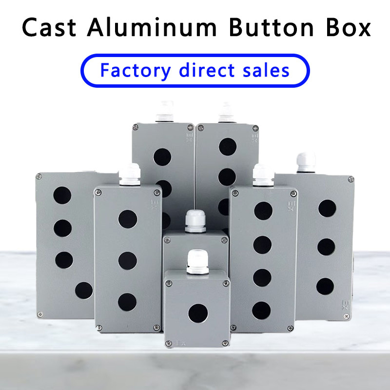 Jual IP67 Waterproof Cast Aluminium Explosion-proof Button Box Electric ...