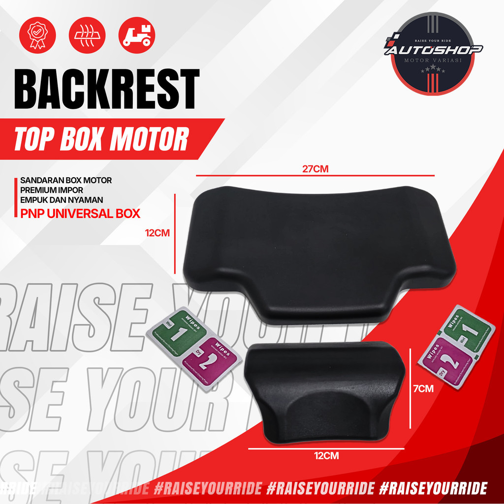 Jual Backrest TOP BOX MOTOR Sandaran BOX MOTOR EMPUK NYAMAN Kualitas ...