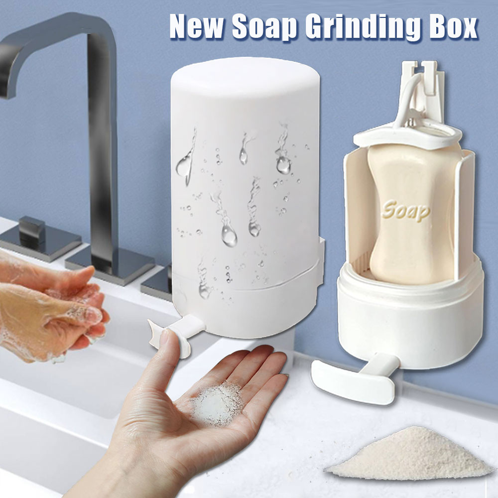 Jual Portable Wall-mounted Soap Powder Grinder Box, Waterproof, 3-level, Adjustable, Bathroom ...