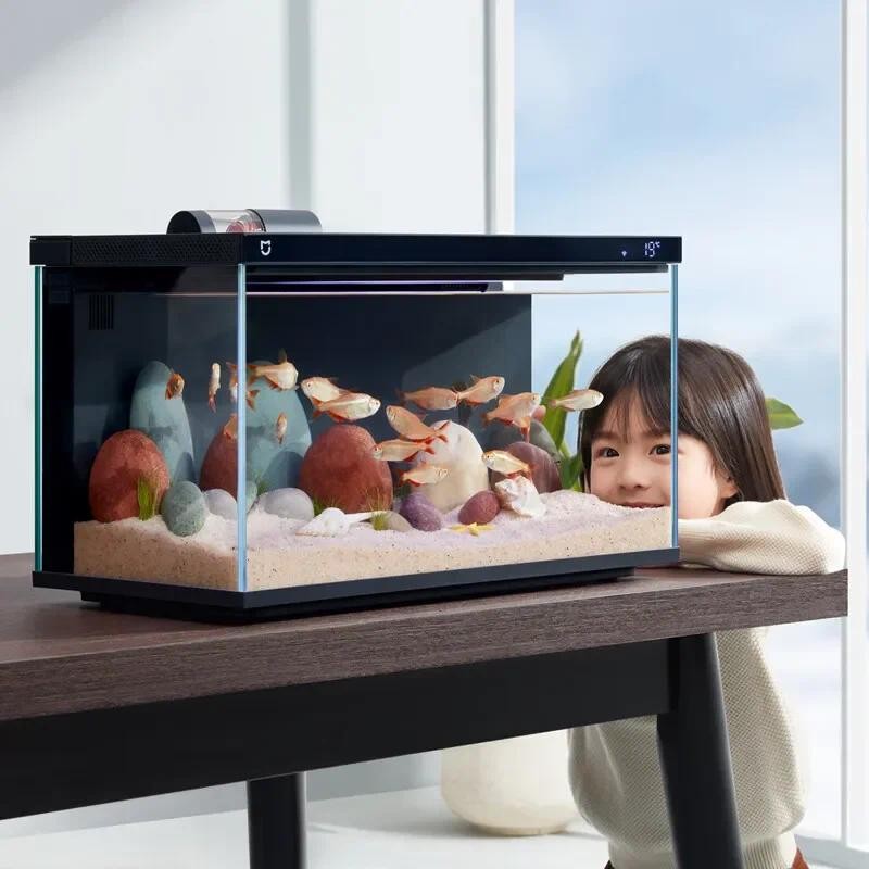 Jual Smart Fish Tank Automatic Feeding Full Color Gamut Lighting ...