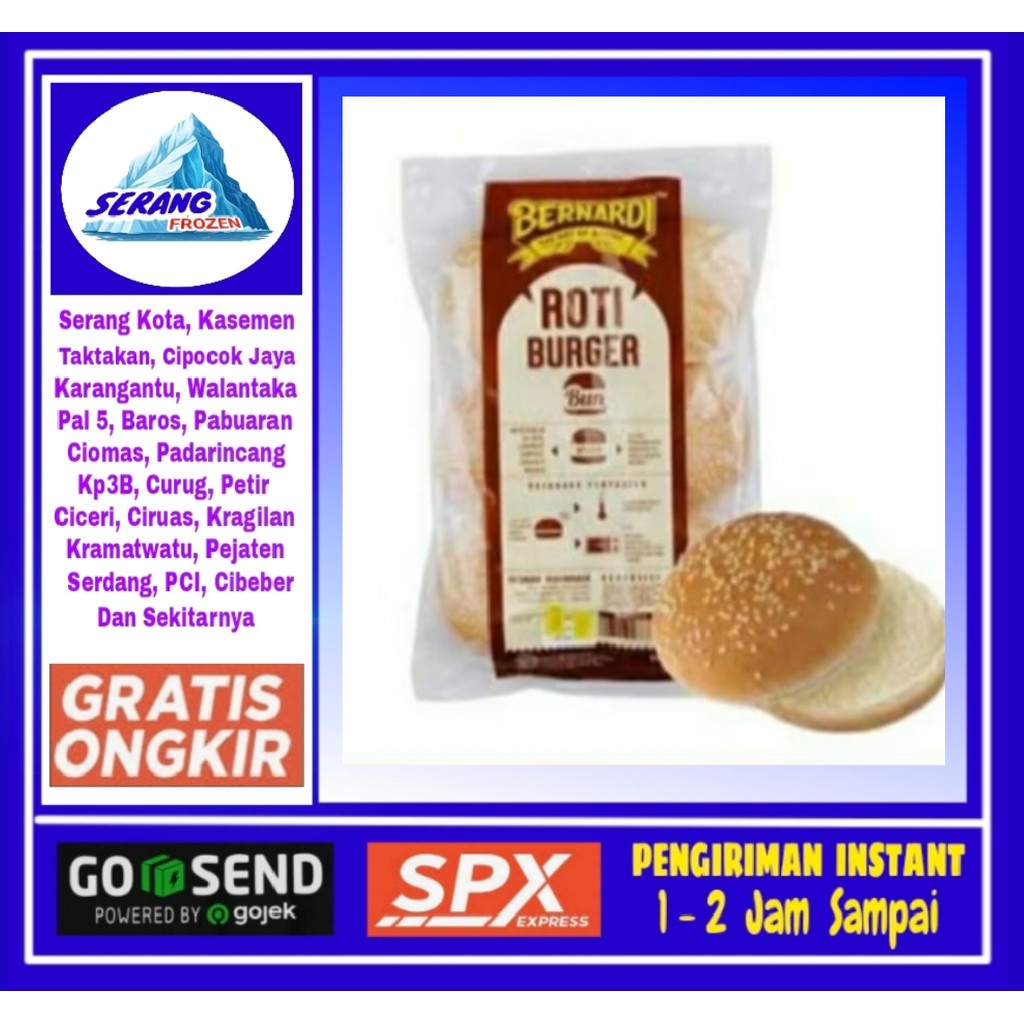 Jual Roti Burger Bernadi Wijen. Serang Frozen | Shopee Indonesia