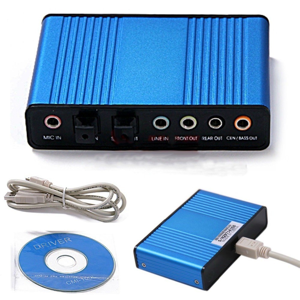 Jual Professional USB Sound Card 6 Channel 5.1 Optical External Audio ...