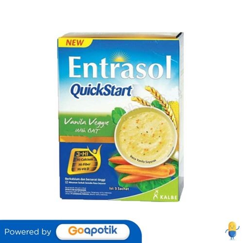 Jual Entrasol Quickstart Rasa Vanilla Veggie Box 5 Sachet | Shopee ...