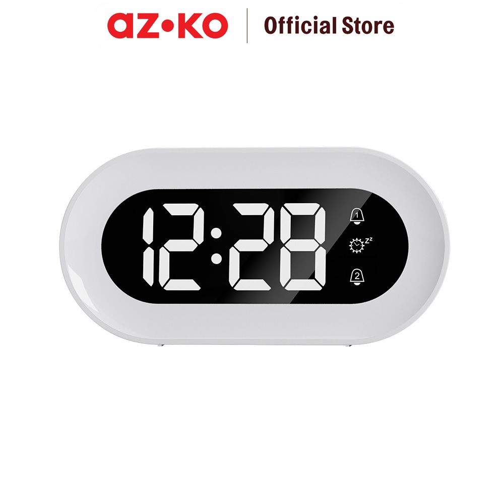 Jual AZKO Forhom Jam Meja Digital Led Zt-6636 - Putih Desk Clock Jam ...