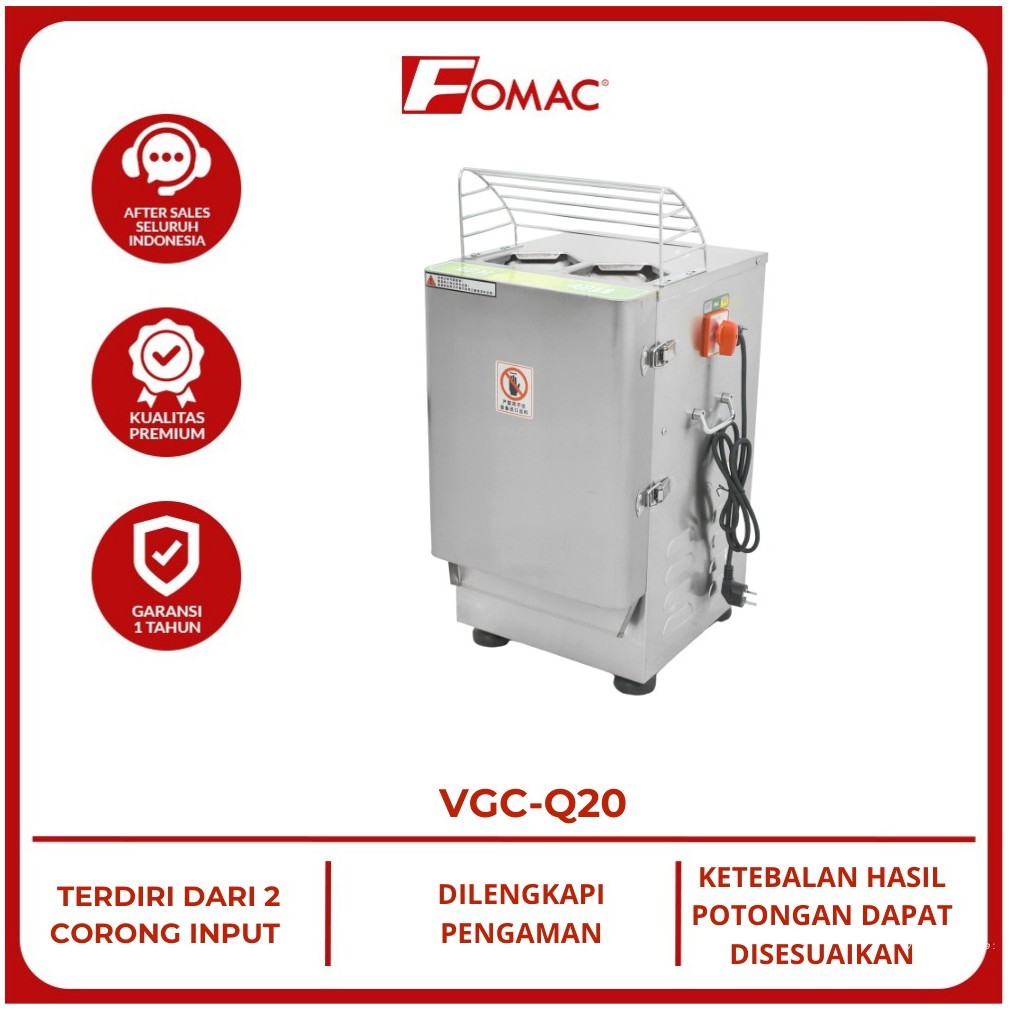 FOMAC vegetable cutter VGC-QC20 mesin pemotong buah dan sayur