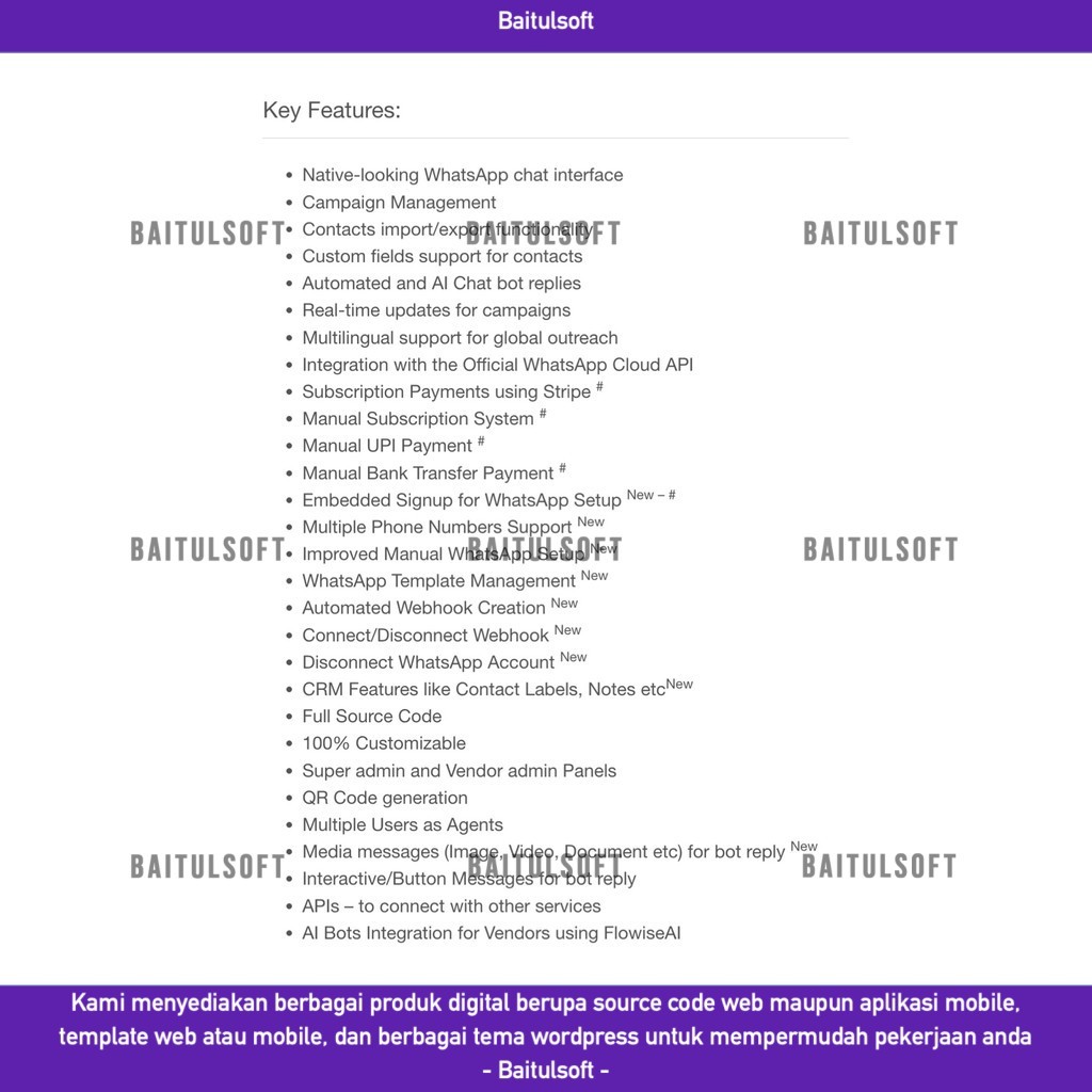 Jual SOURCE CODE APLIKASI WEB WHATSJET SAAS - A WHATSAPP MARKETING ...