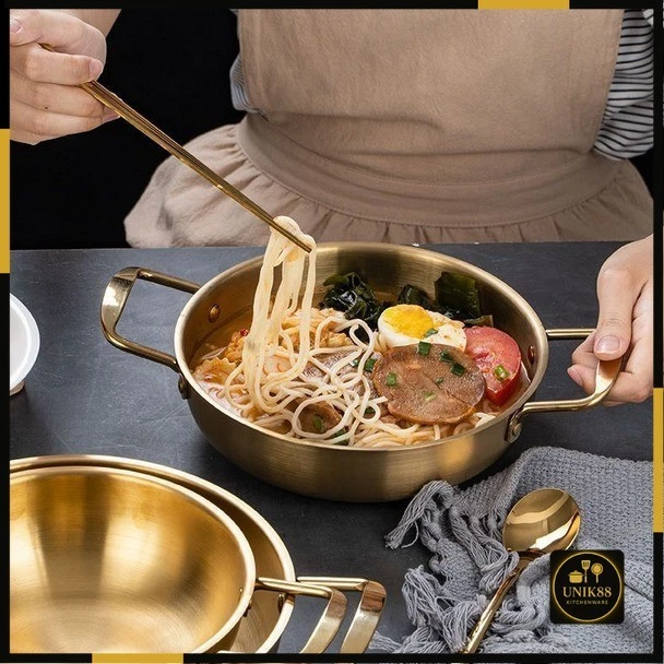 [UNIK88] Panci Ramen Korea Ukuran 20CM Noodle Pot Stainless / Panci Ramyun Premium | AutoStock